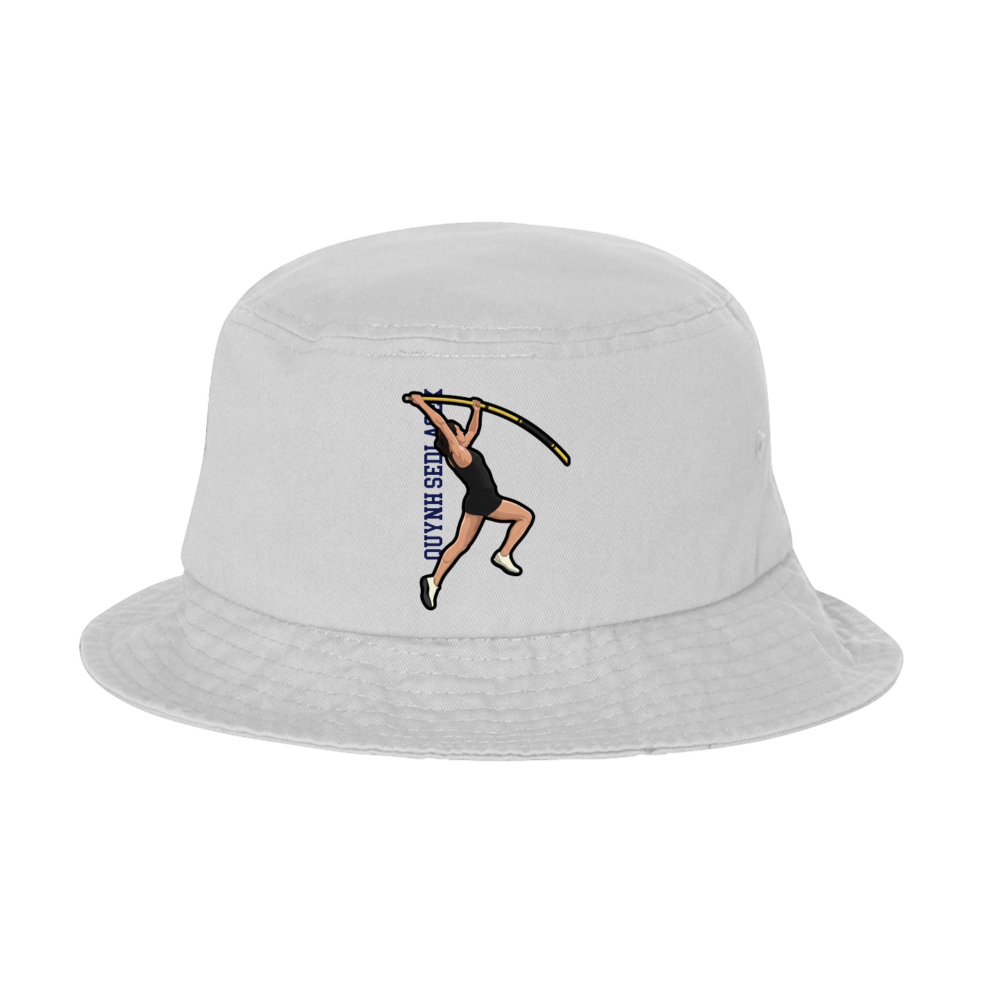 Bucket Cap — Name Vertical in White