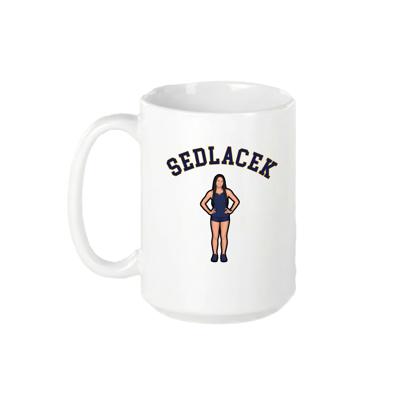 15oz Coffee Mug — Shirsey Arch in White