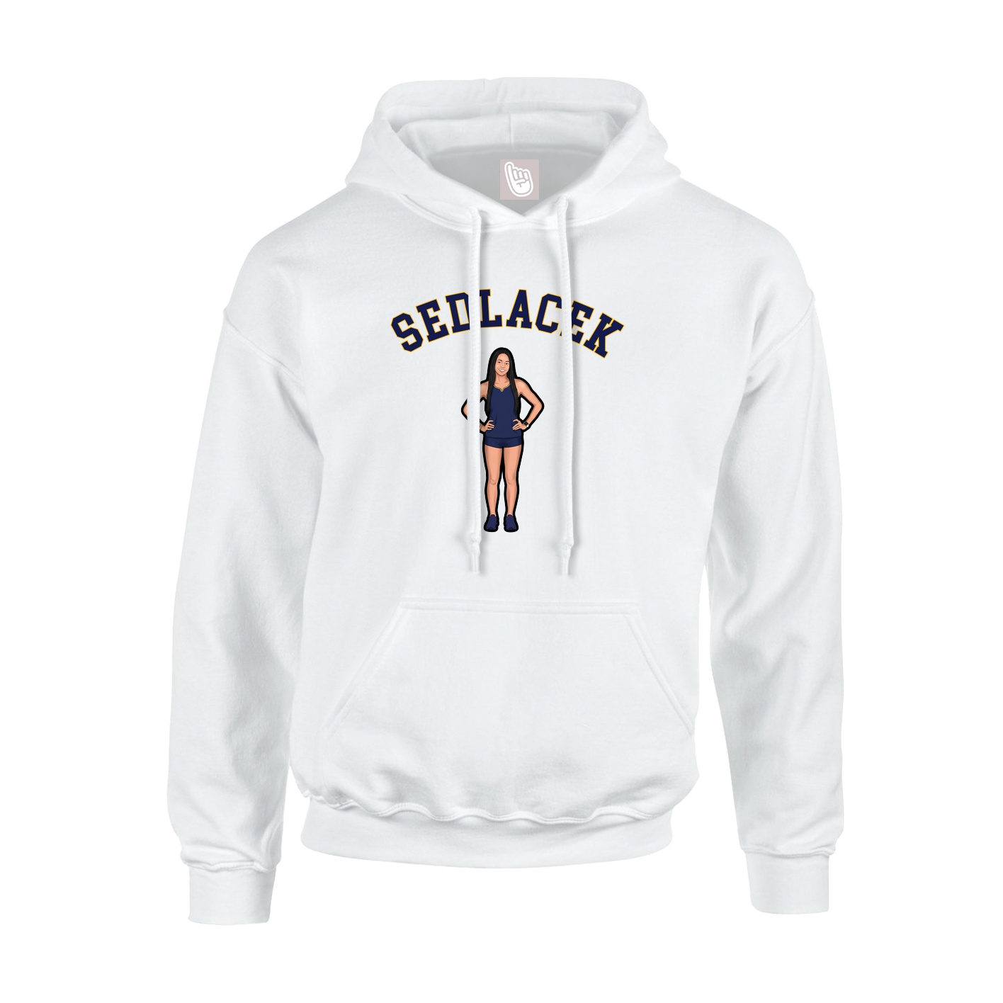 Hoodie — Shirsey Arch in White