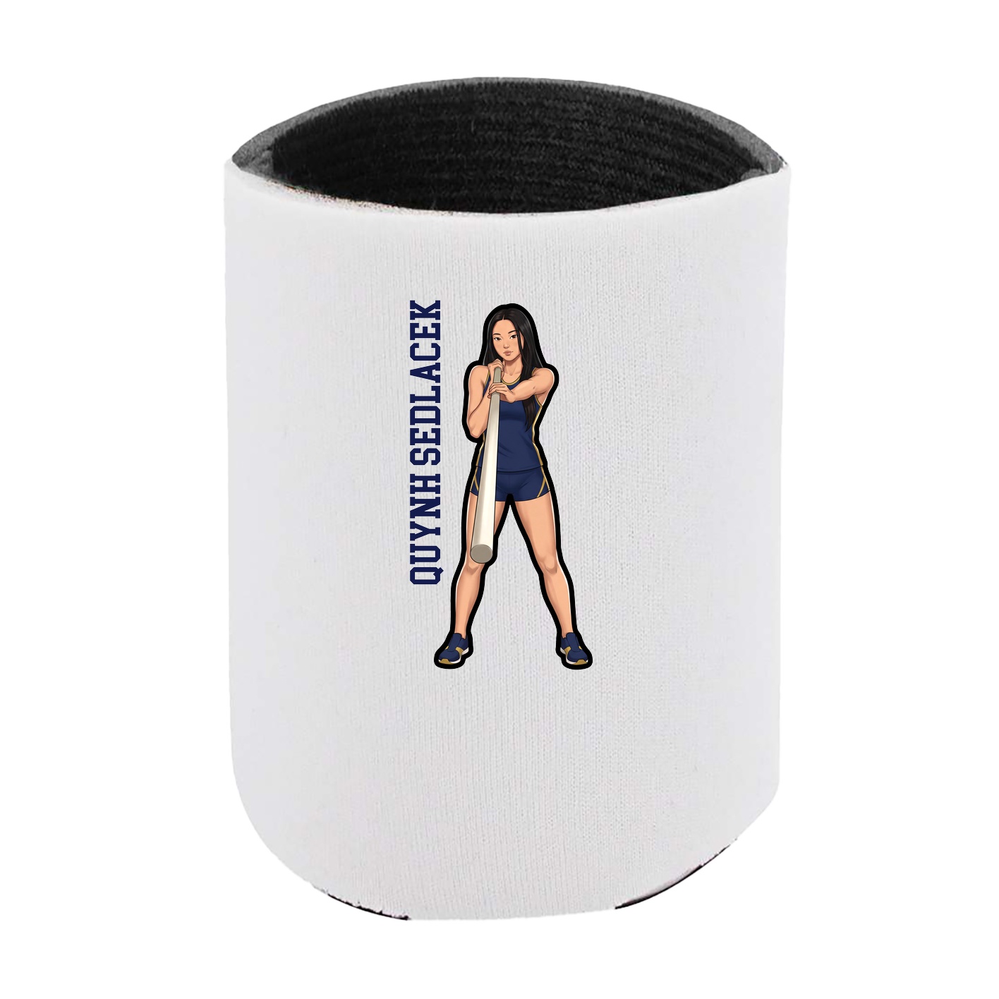 Can Holder — Name Vertical in White