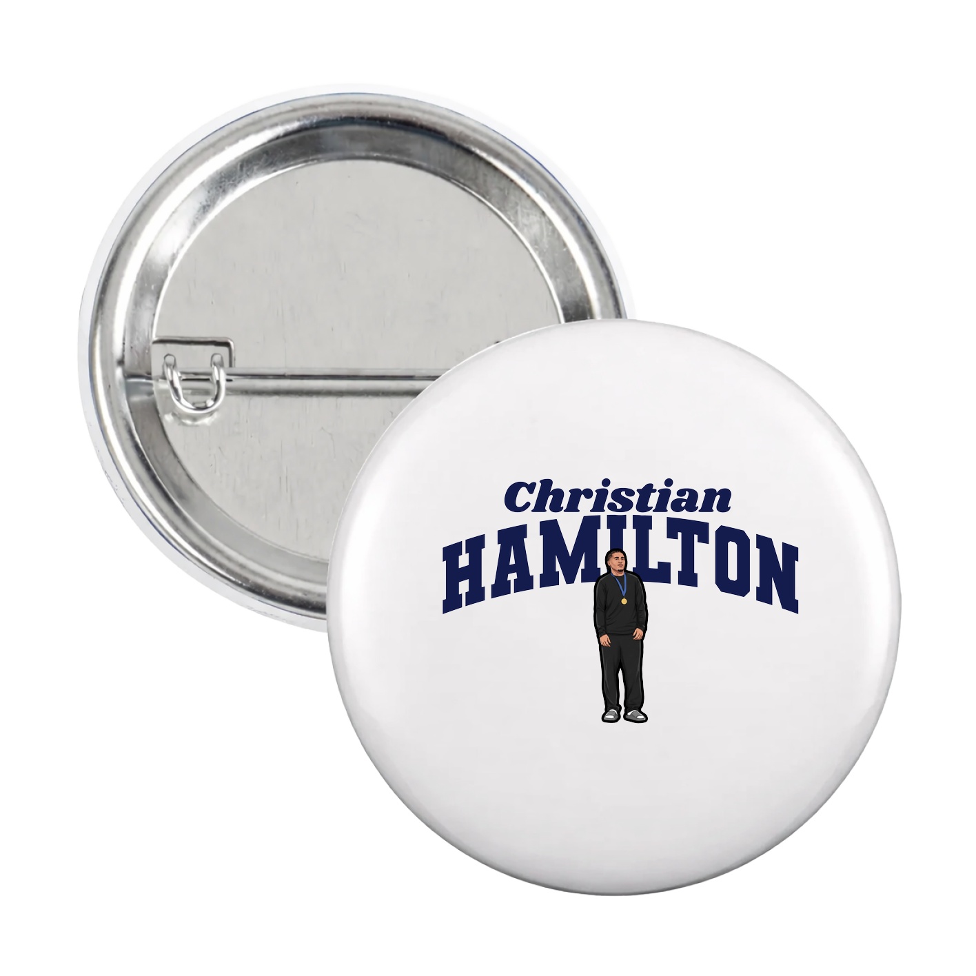 Game Day Button — Signature Arch in White