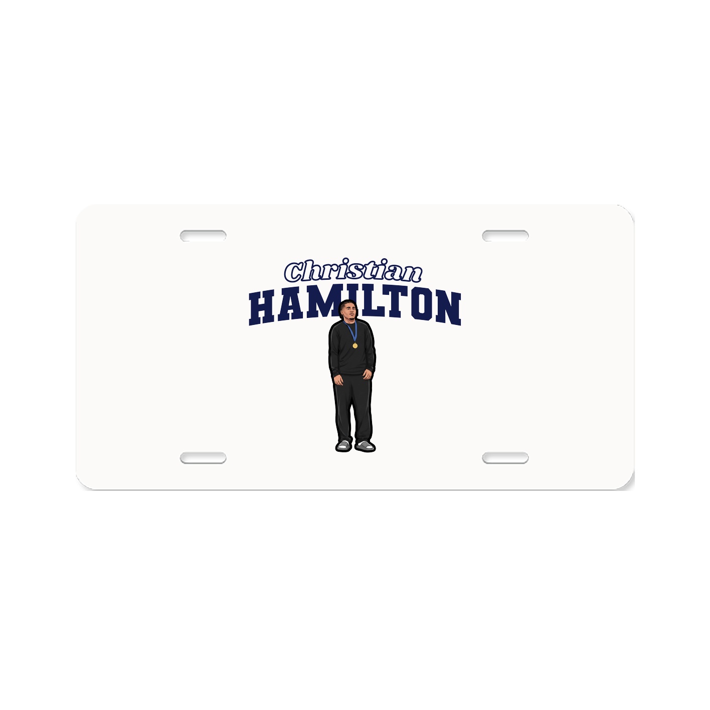 License Plate — Name Arch in Classic
