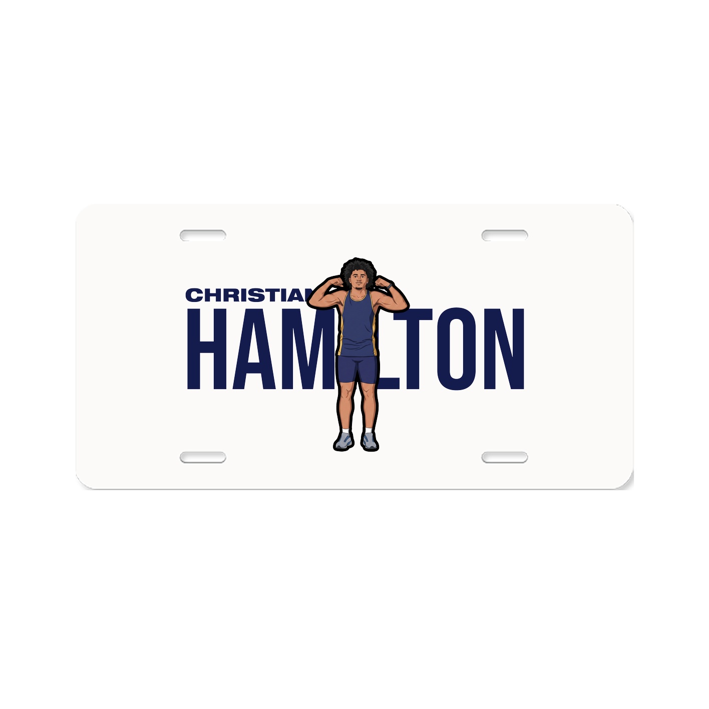 License Plate — Player Name in Classic
