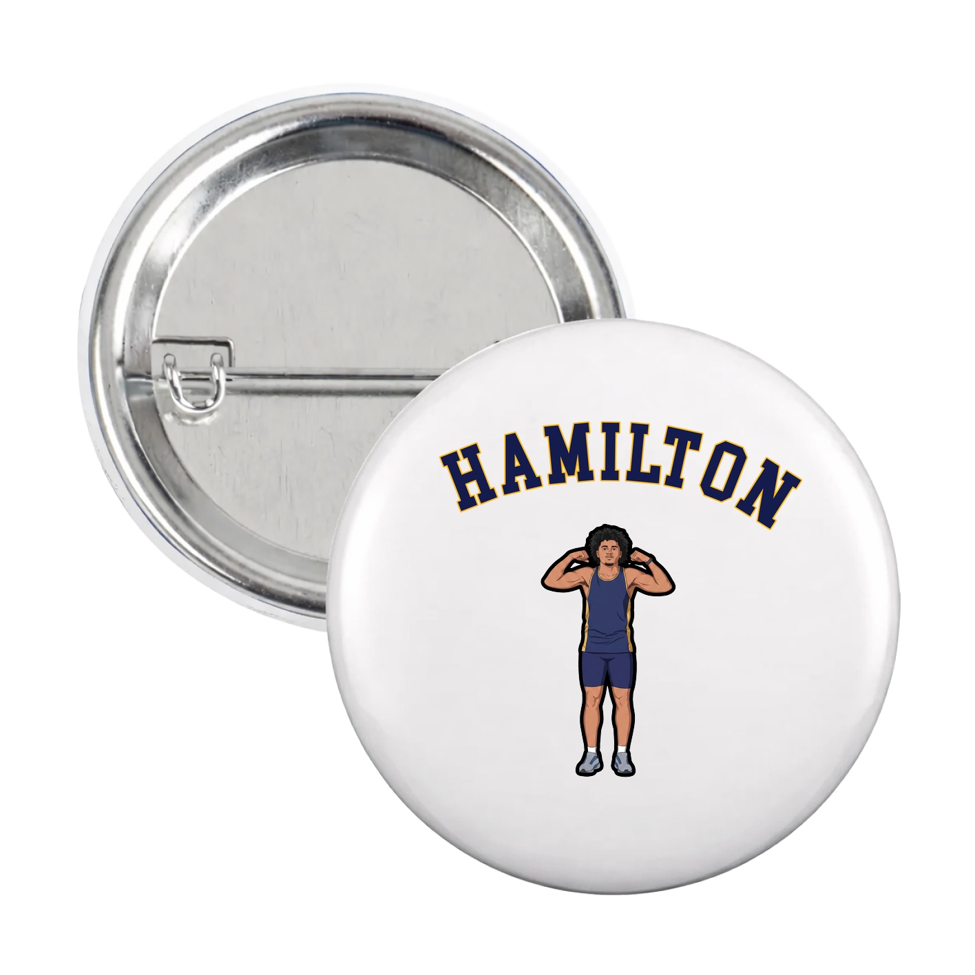 Game Day Button — Shirsey Arch in White