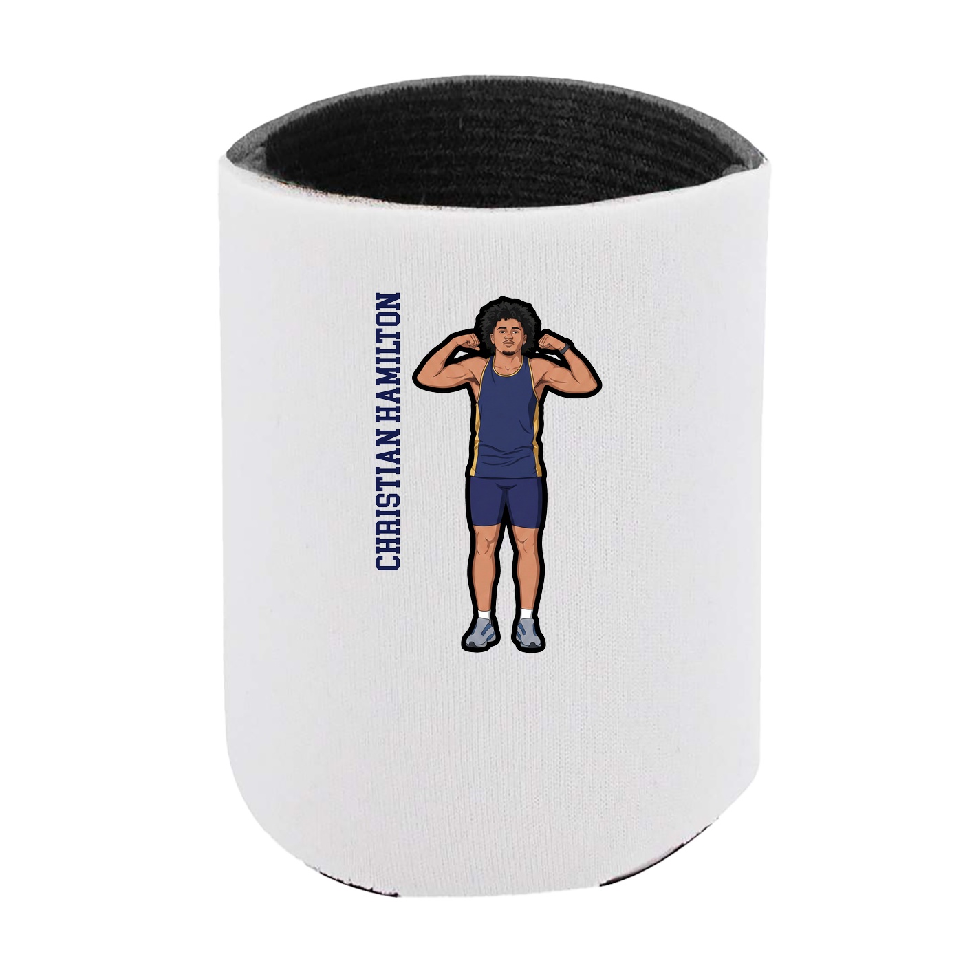 Can Holder — Name Vertical in White