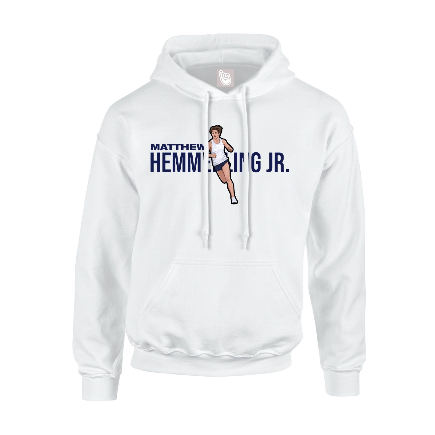 Youth Hoodie — Player Name in White
