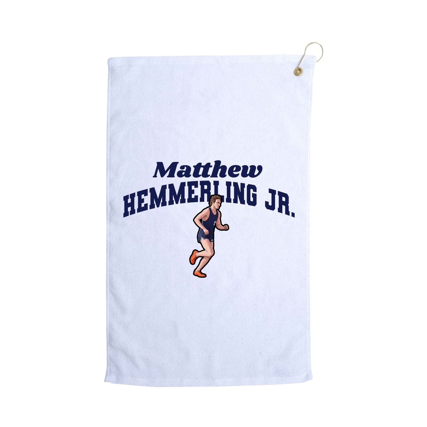 Golf Towel — Signature Arch in White