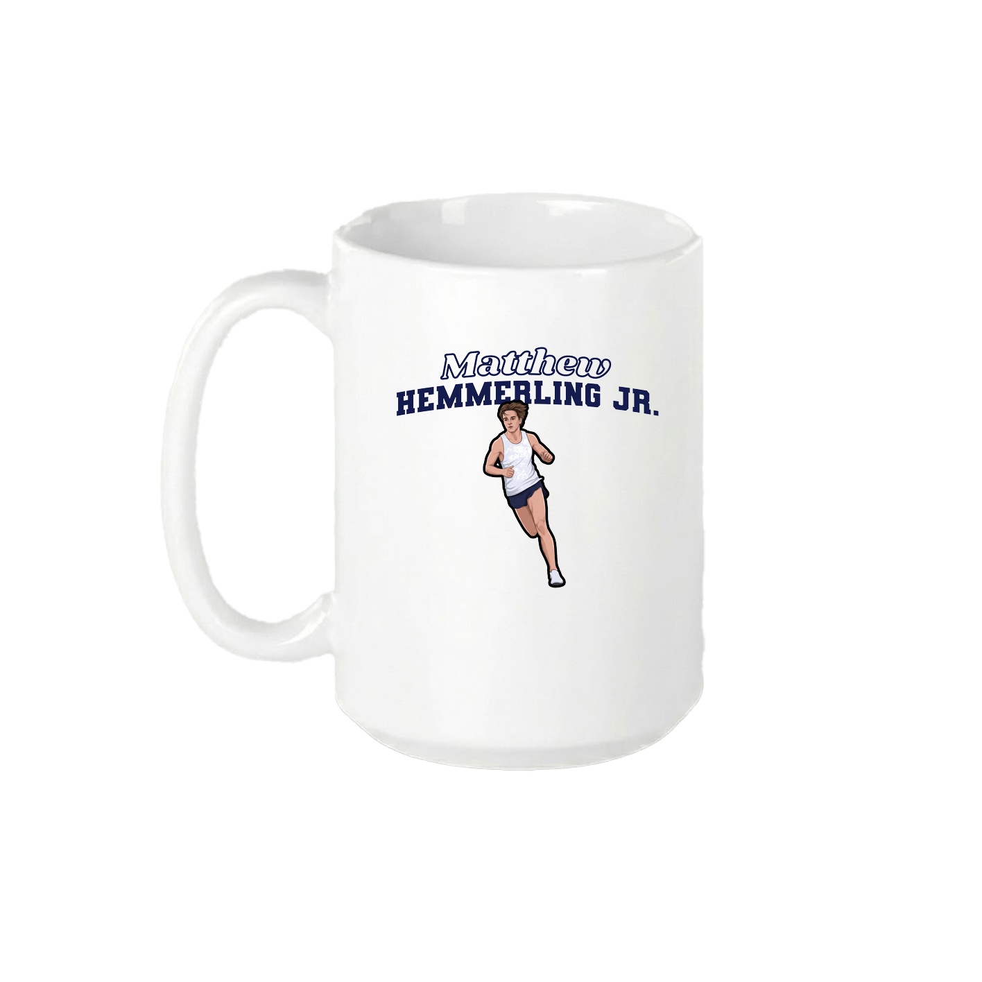 15oz Coffee Mug — Name Arch in White