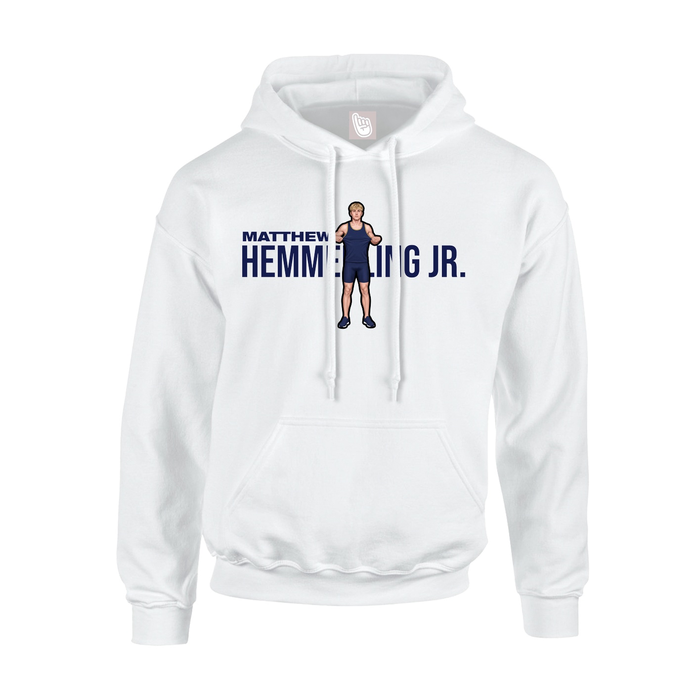 Youth Hoodie — Player Name in White