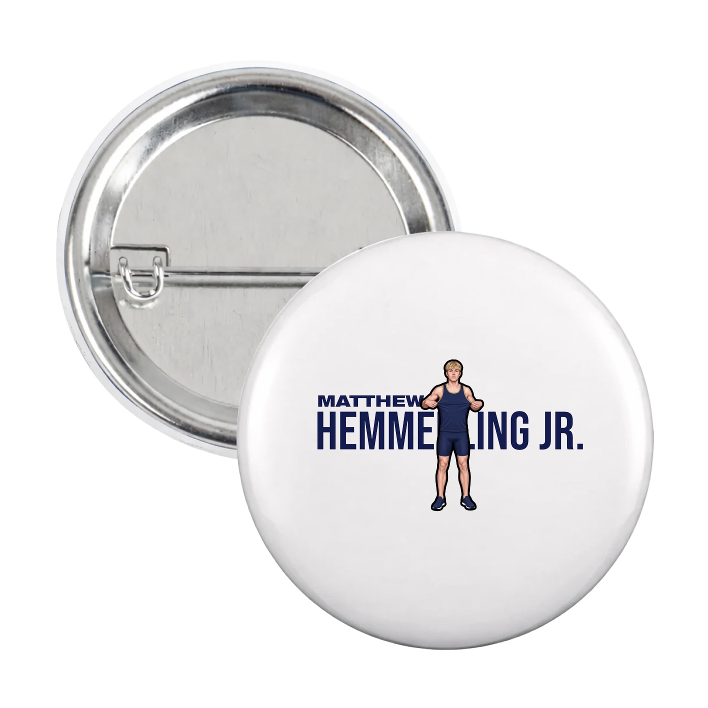 Game Day Button — Player Name in White