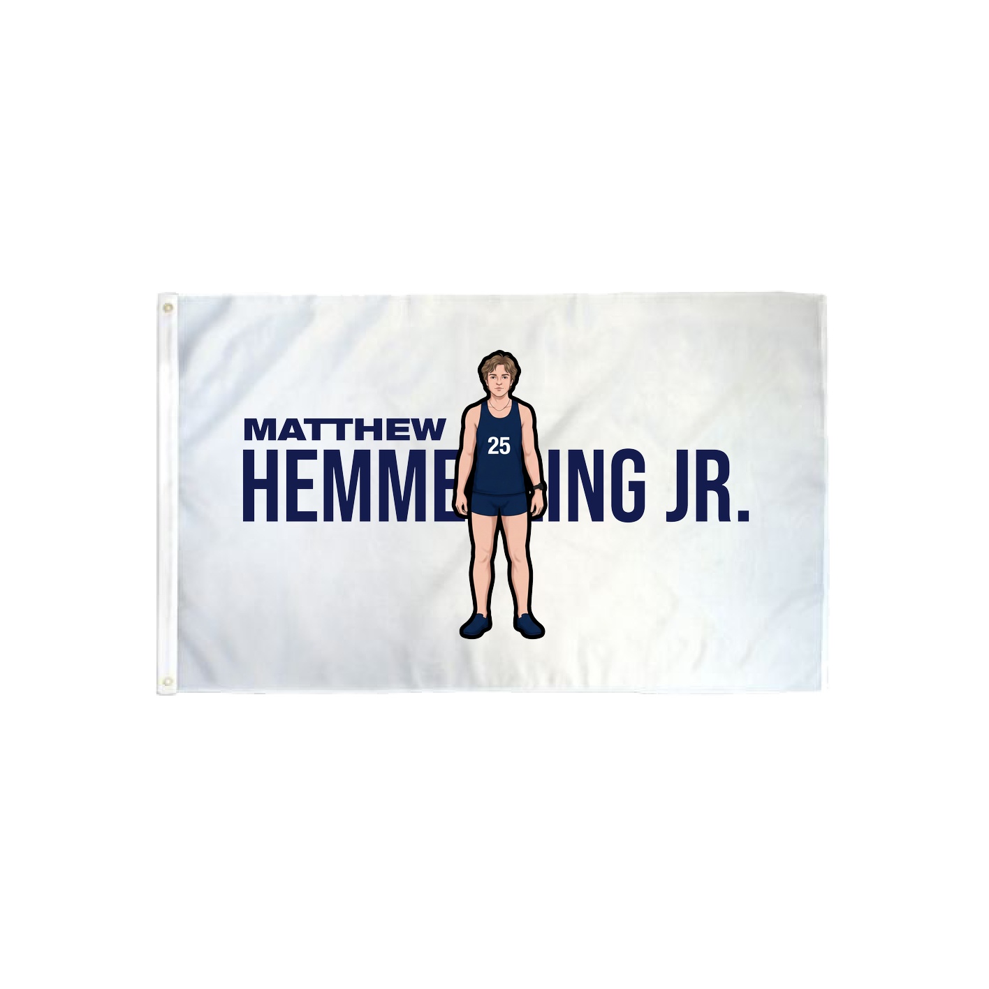 3x5 Flag — Player Name in Classic