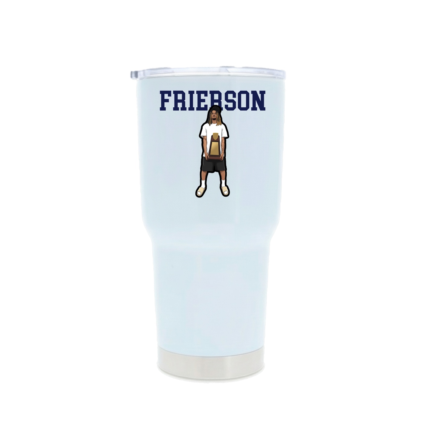 30oz Stainless Steel Tumbler — Shirsey in White