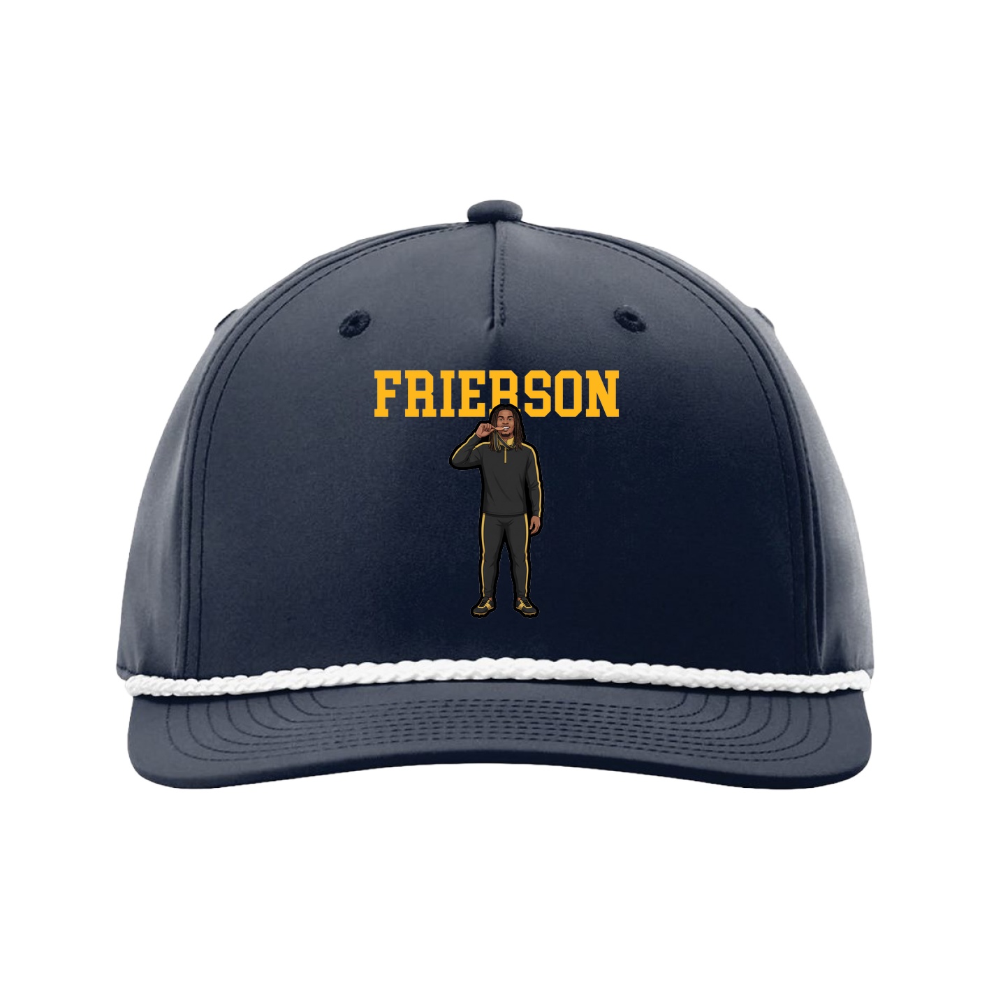 Five-Panel Classic Rope Cap — Shirsey in Navy
