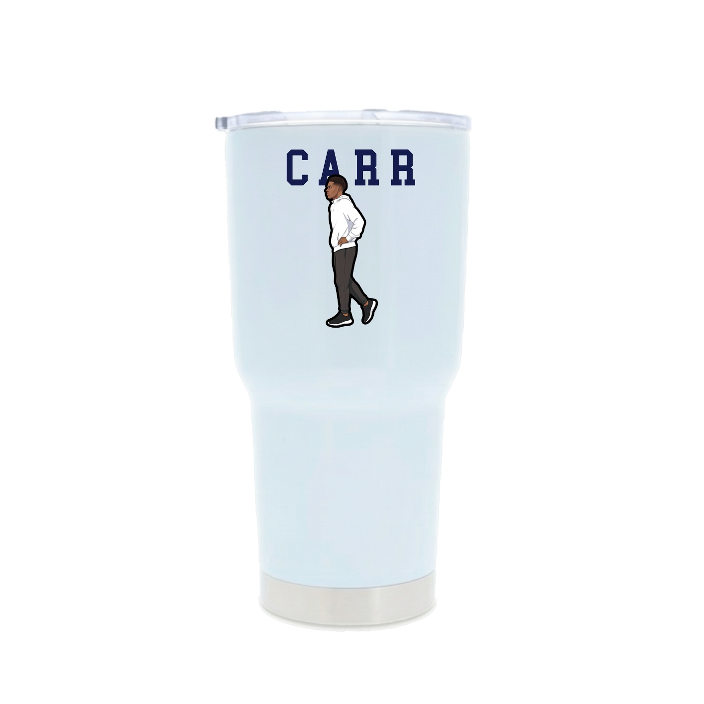 30oz Stainless Steel Tumbler — Shirsey in White