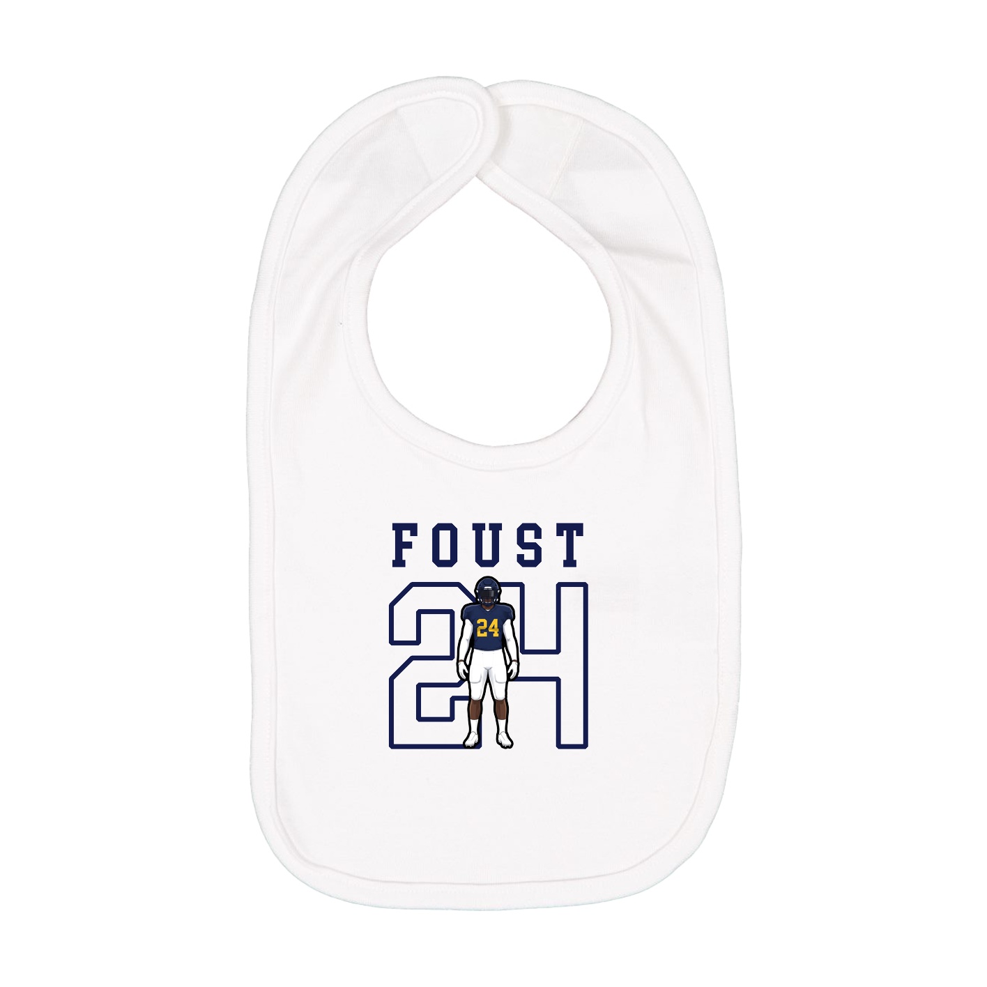 Infant Bib — Shirsey in White