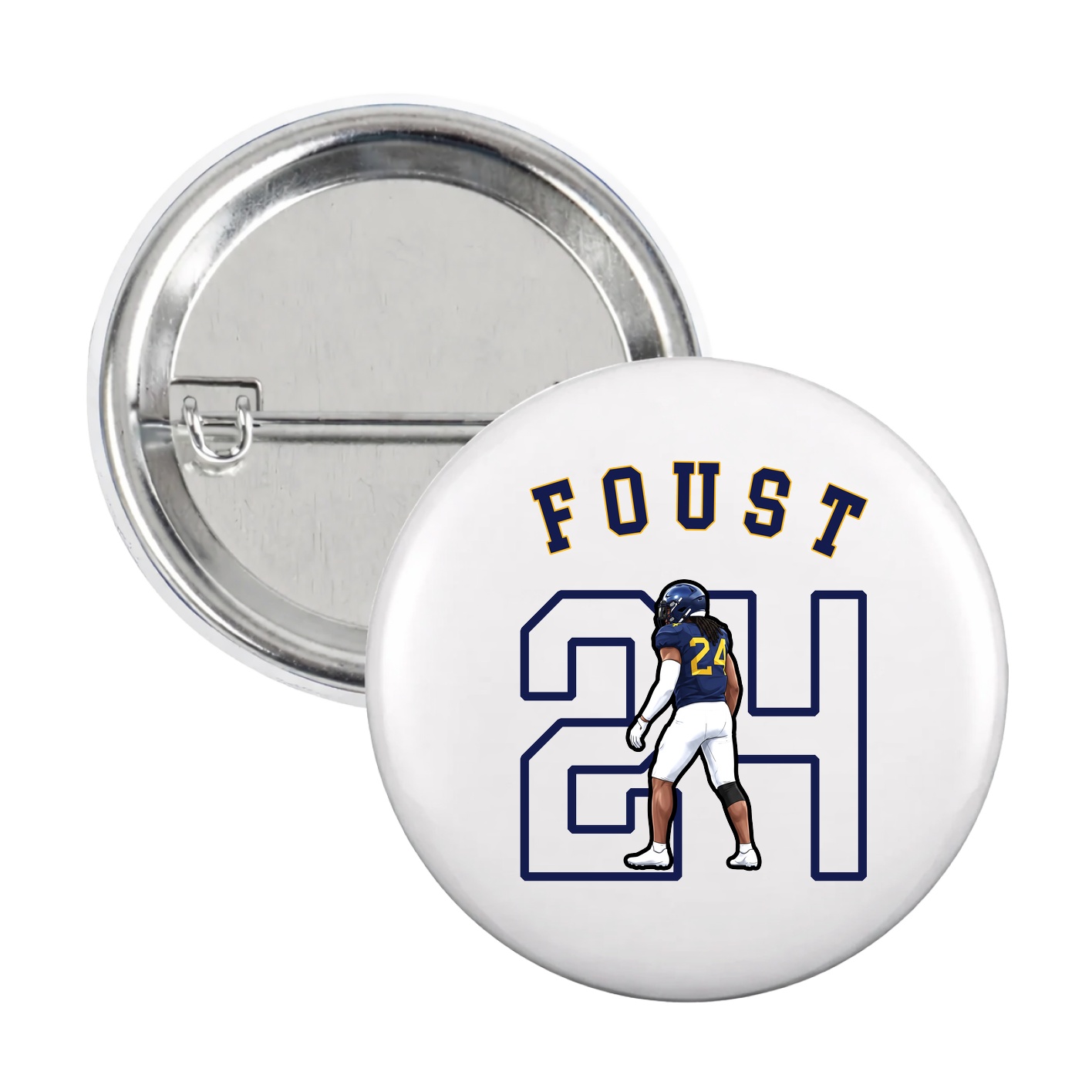 Game Day Button — Shirsey Arch in White