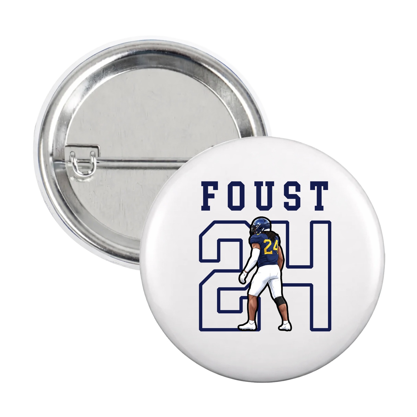 Game Day Button — Shirsey in White