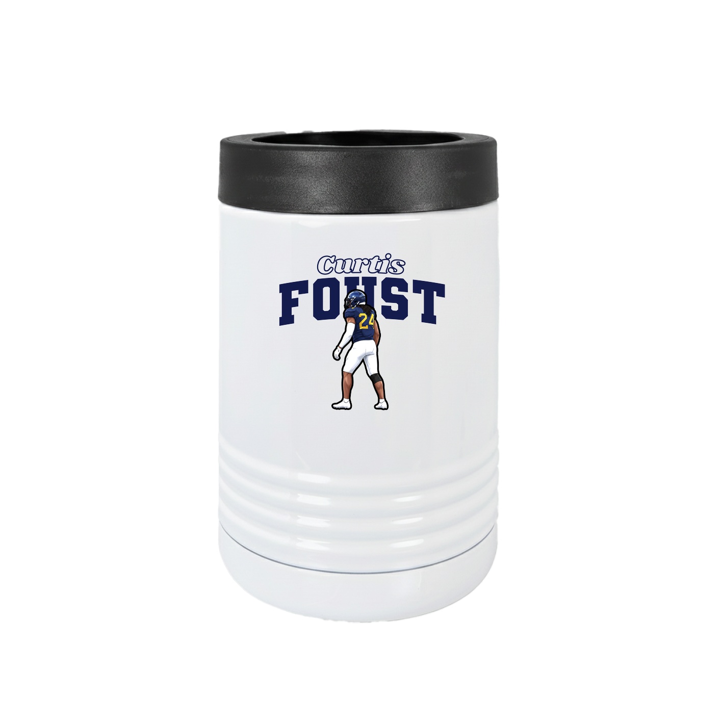 Beverage Holder — Name Arch in White