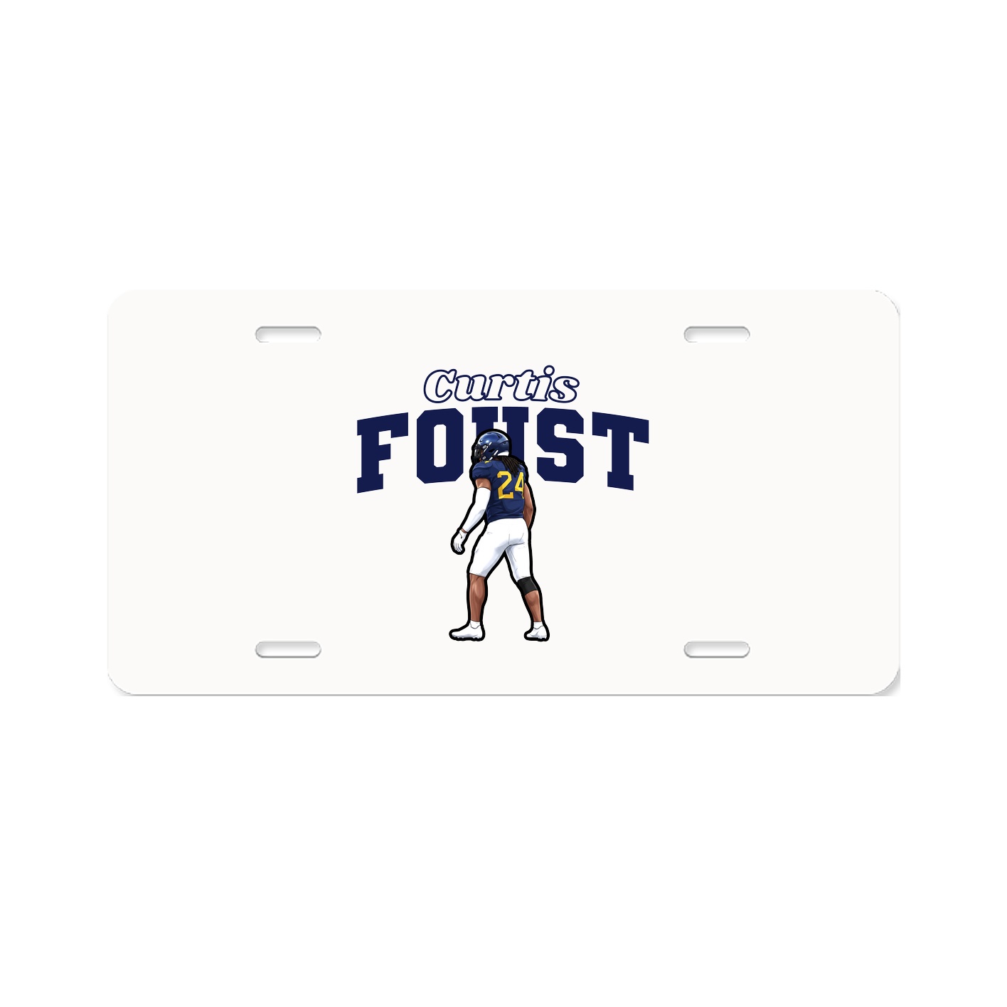 License Plate — Name Arch in Classic