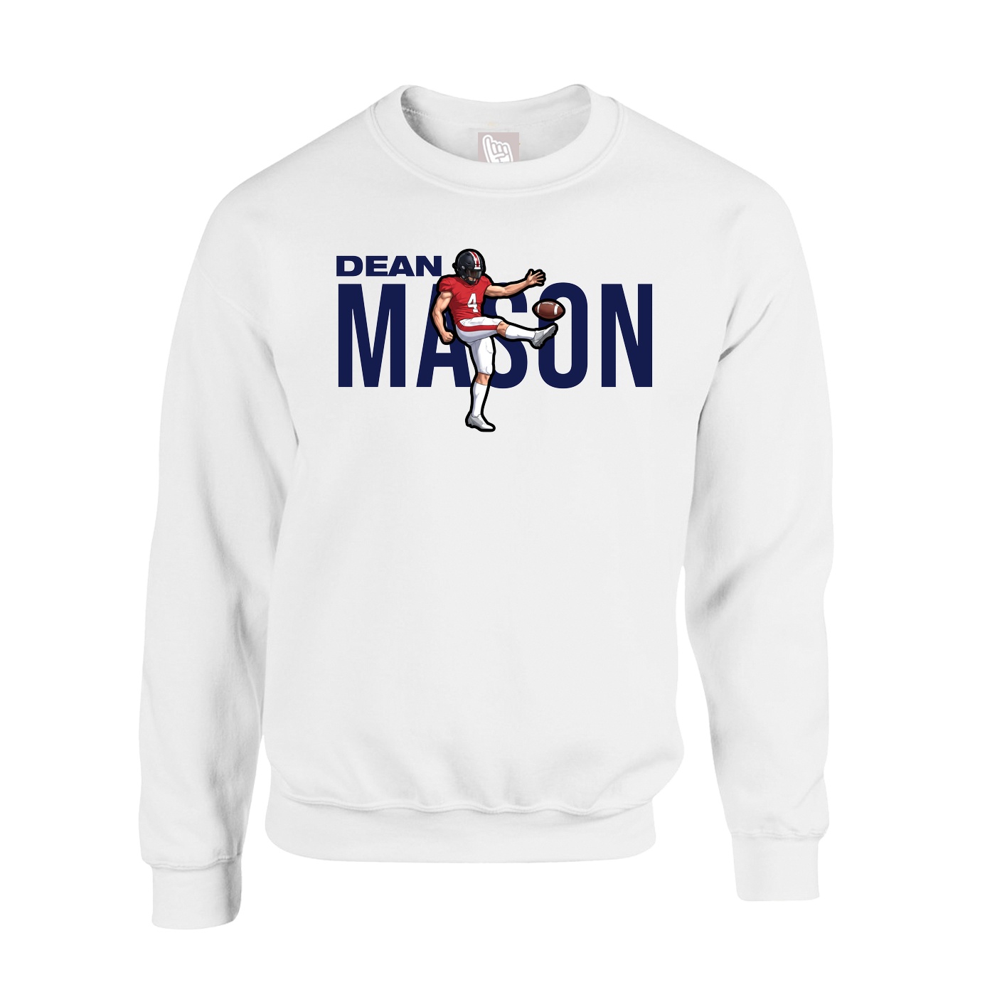 Fleece Crew — Player Name in White