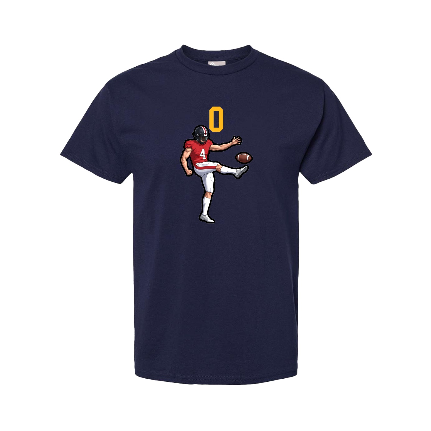 Youth Tee — Number Top in Navy