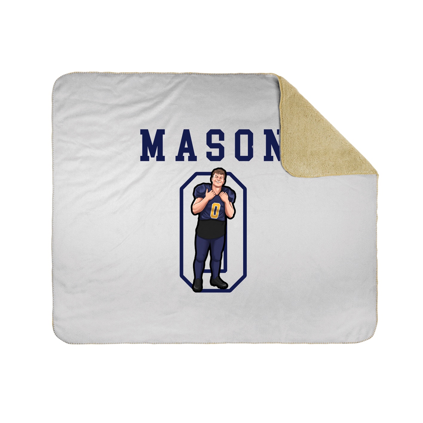 Throw Blanket — Shirsey in White