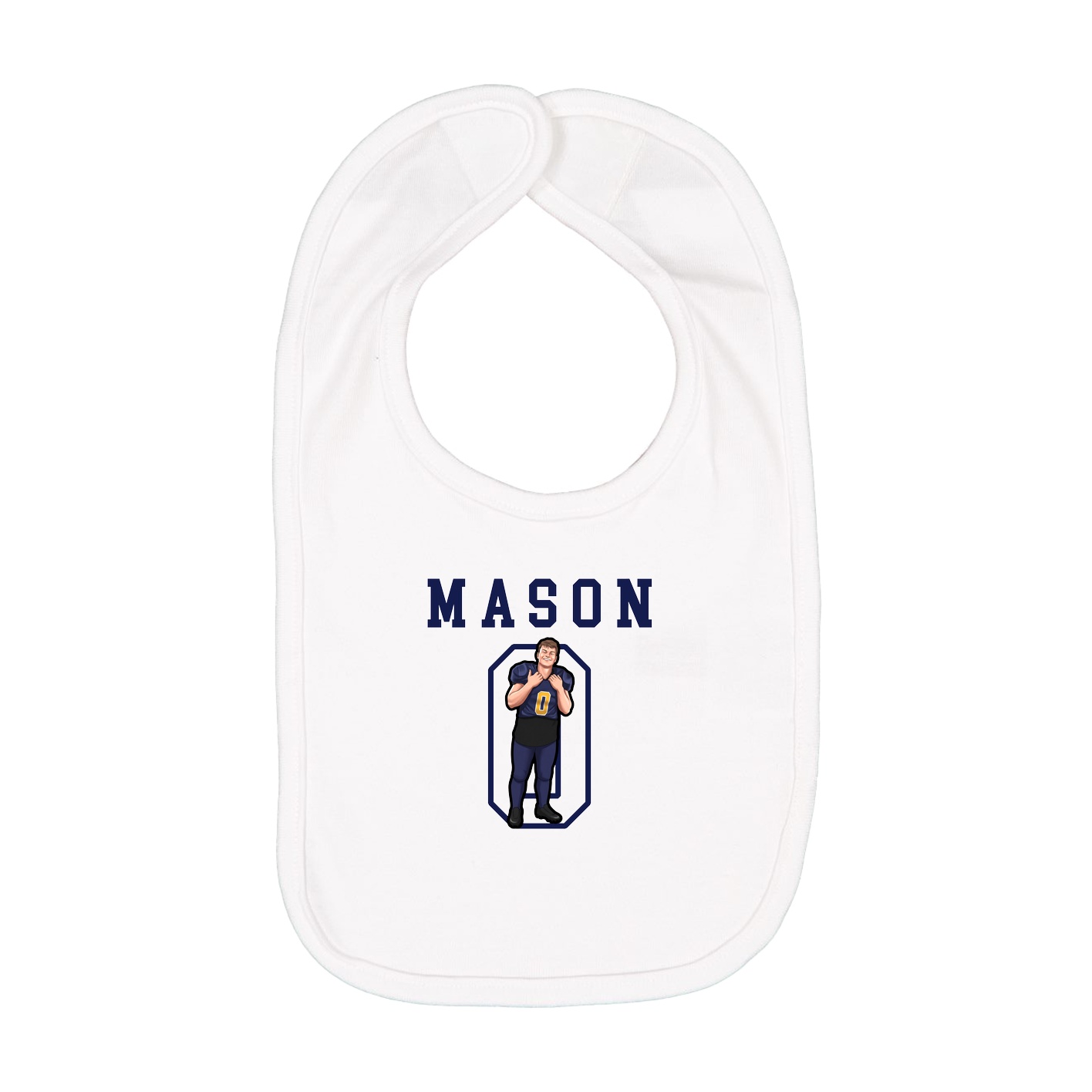 Infant Bib — Shirsey in White