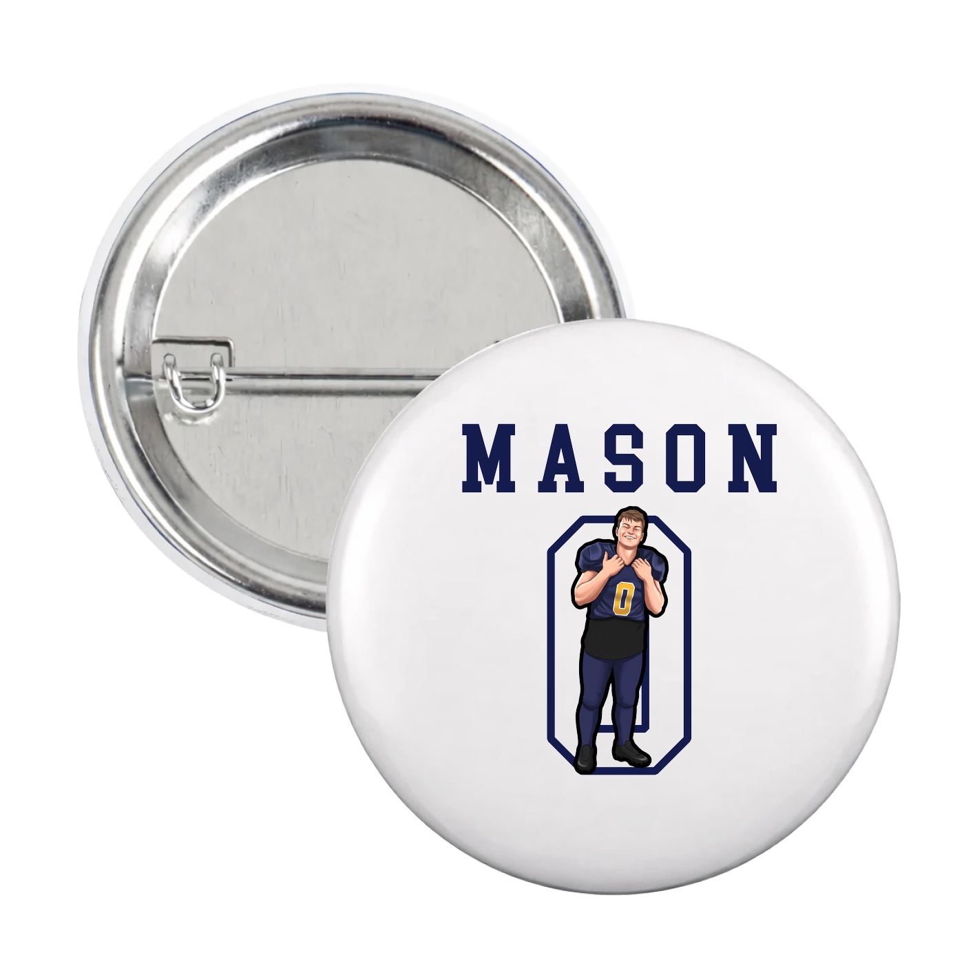 Game Day Button — Shirsey in White