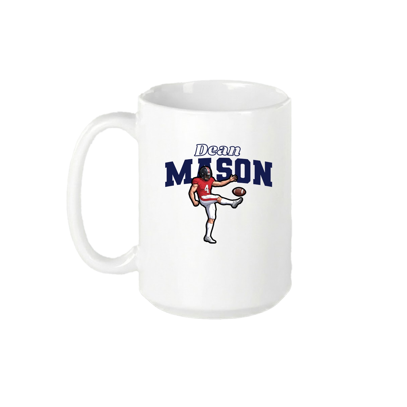 15oz Coffee Mug — Name Arch in White