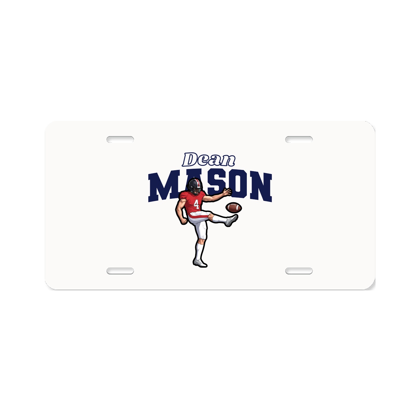 License Plate — Name Arch in Classic