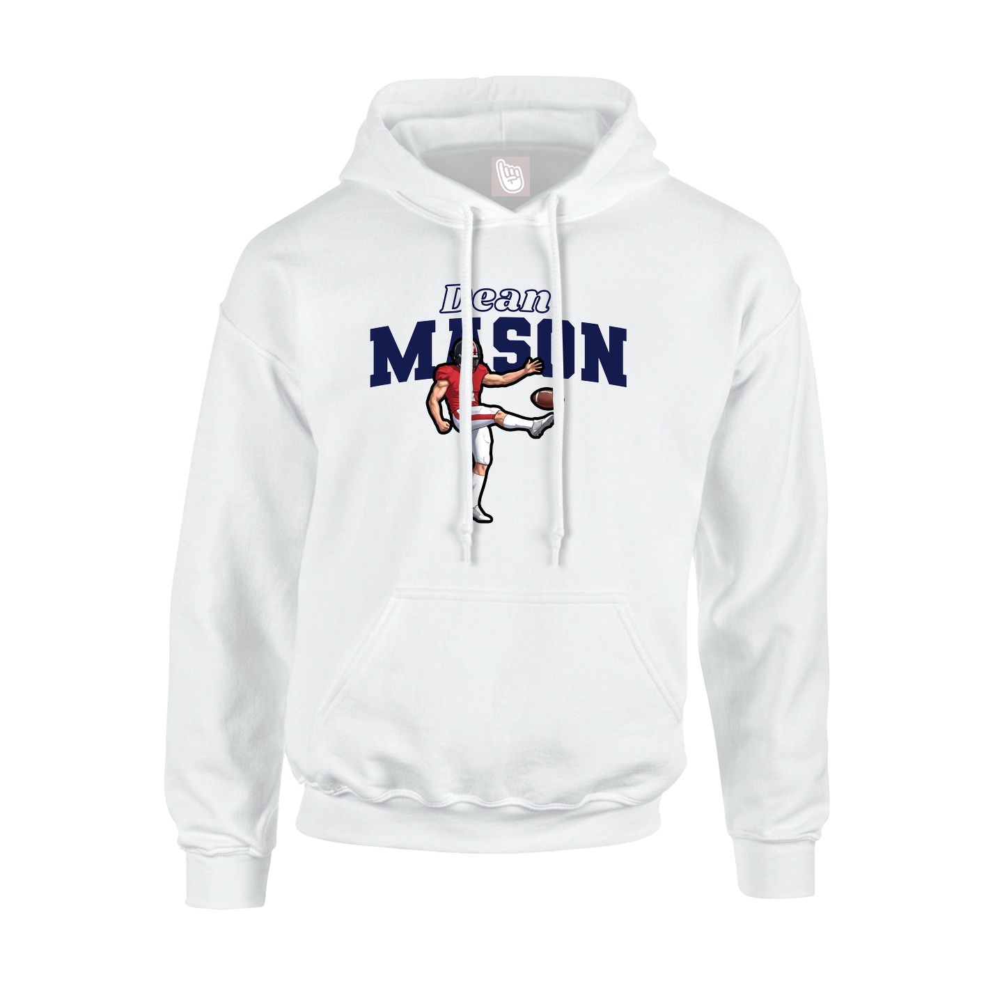 Hoodie — Name Arch in White