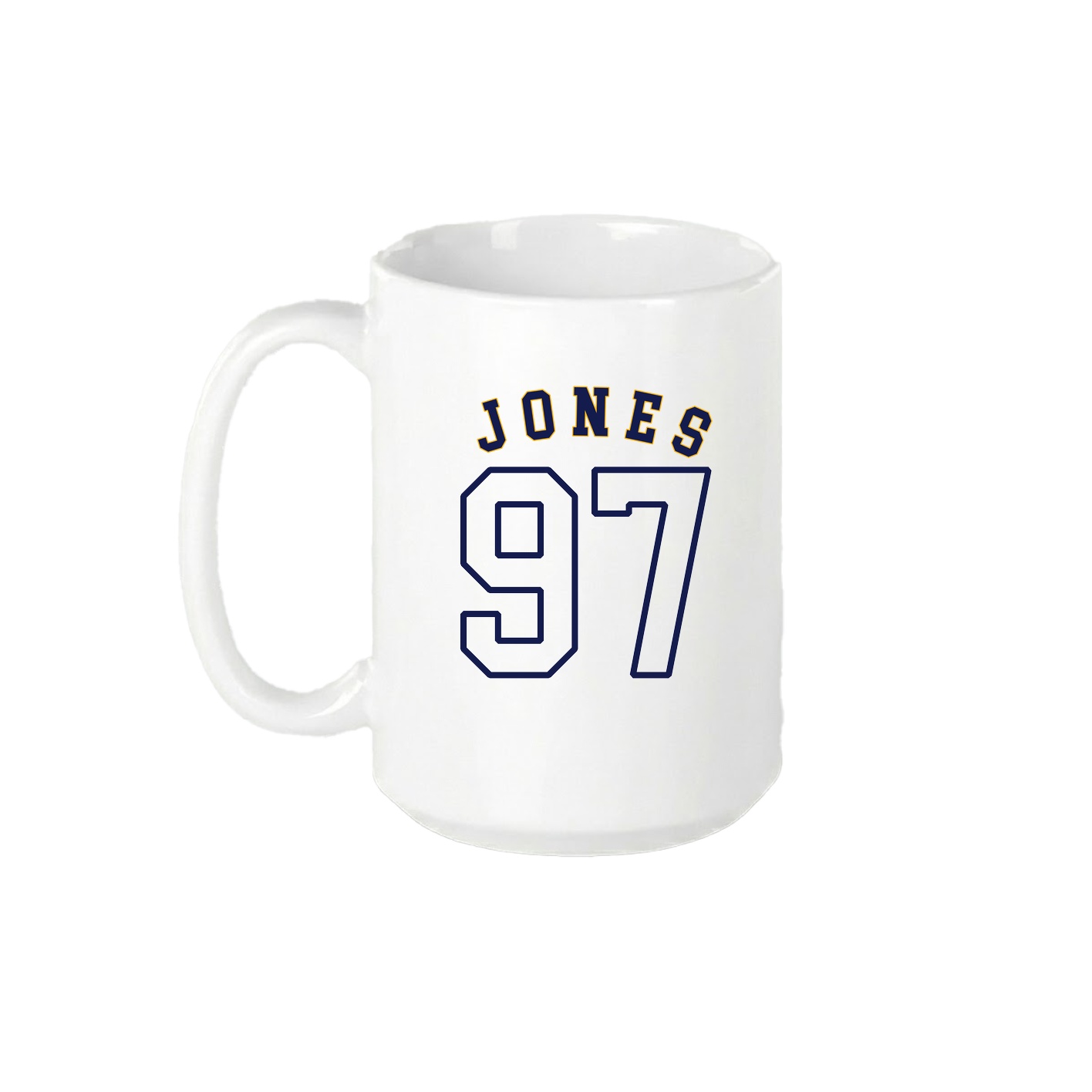 15oz Coffee Mug — Shirsey Arch in White