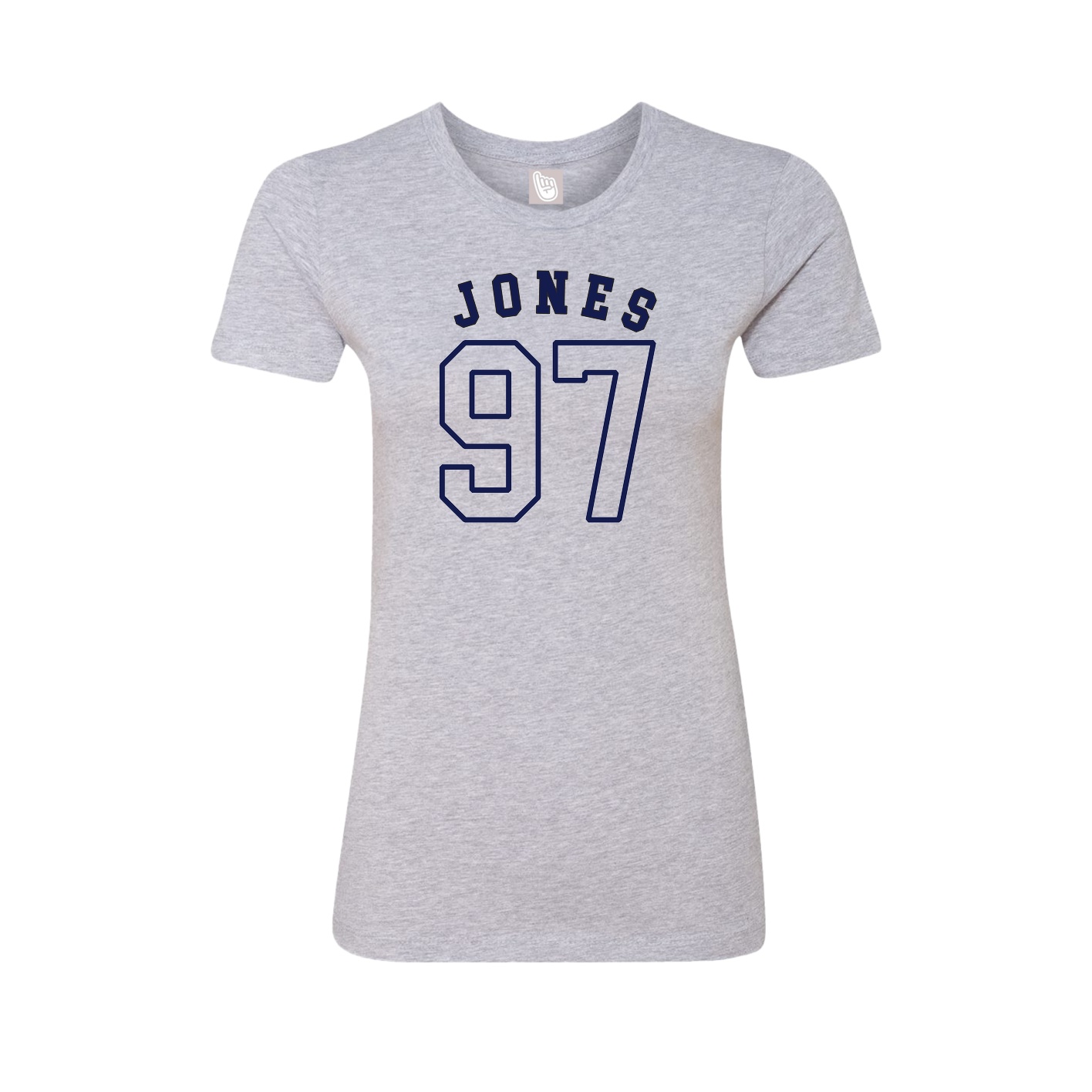 Fitted Women's Tee — Shirsey Arch in Grey