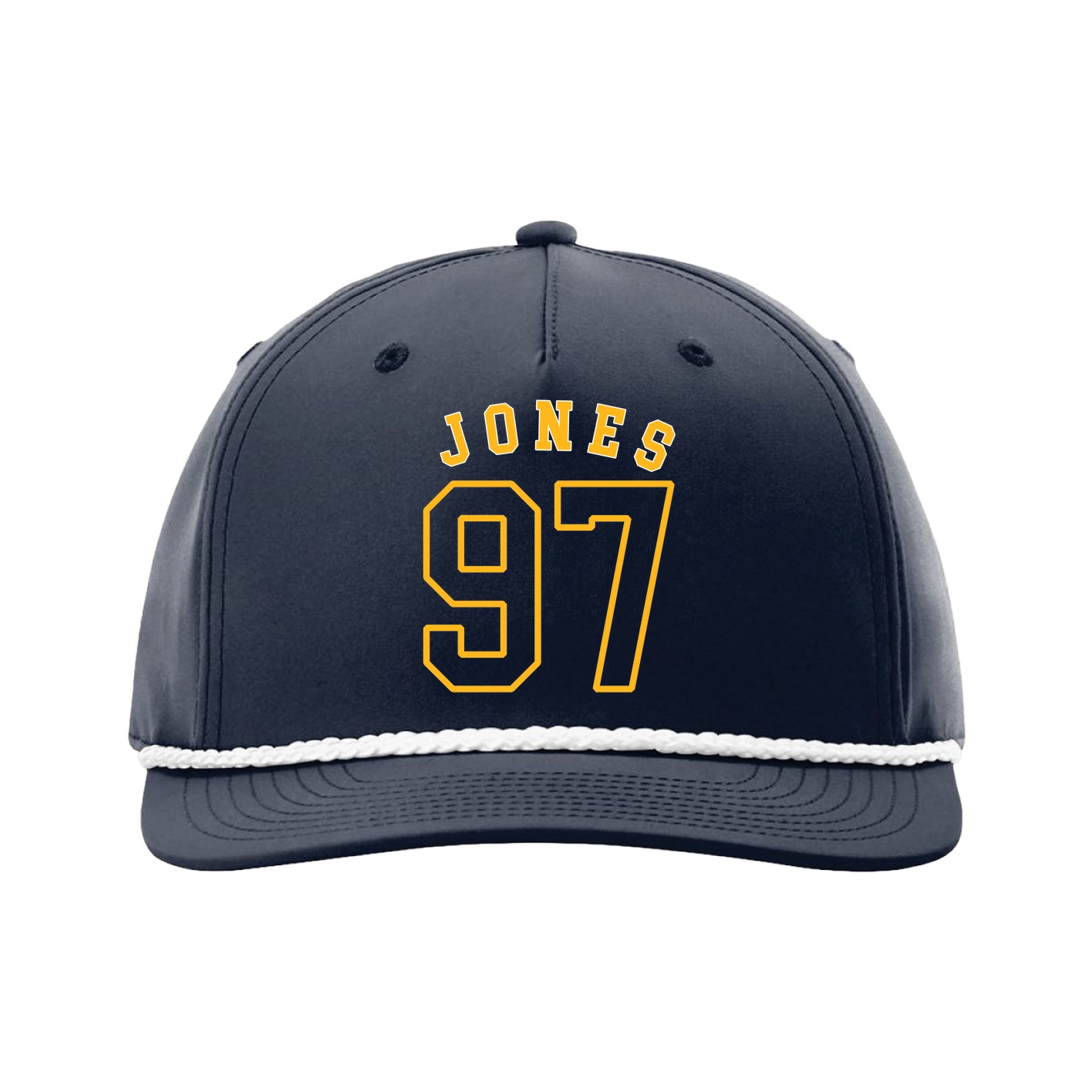 Five-Panel Classic Rope Cap — Shirsey Arch in Navy