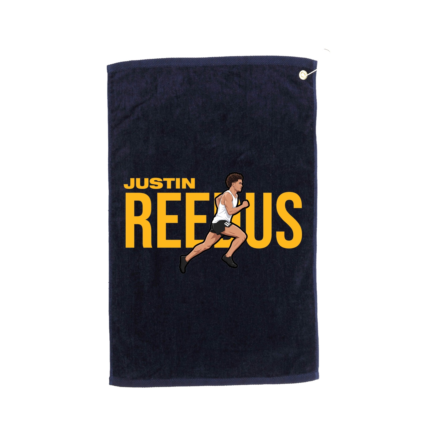 Golf Towel — Player Name in Navy