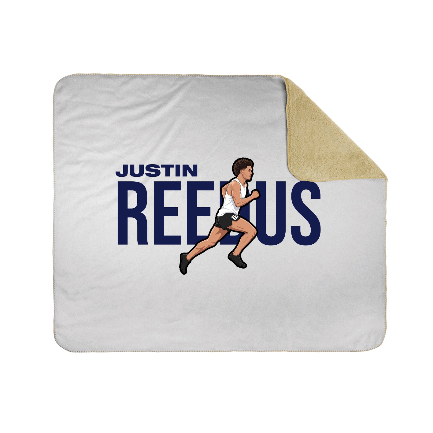 Throw Blanket — Player Name in White
