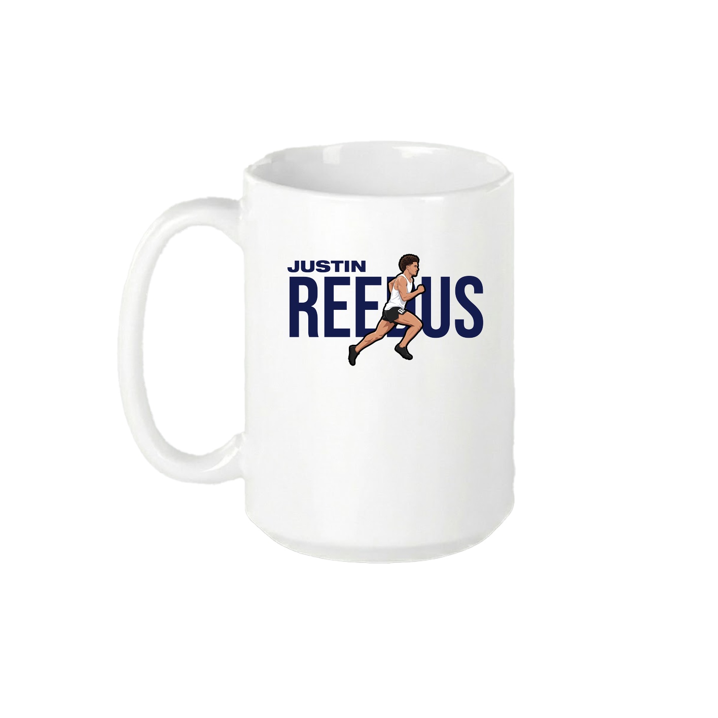 15oz Coffee Mug — Player Name in White
