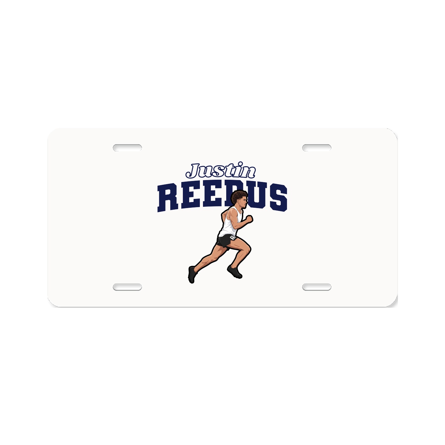 License Plate — Name Arch in Classic