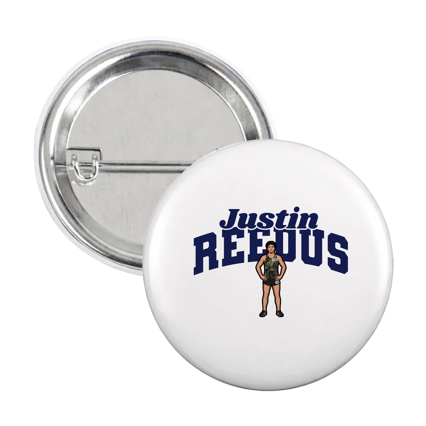 Game Day Button — Signature Arch in White