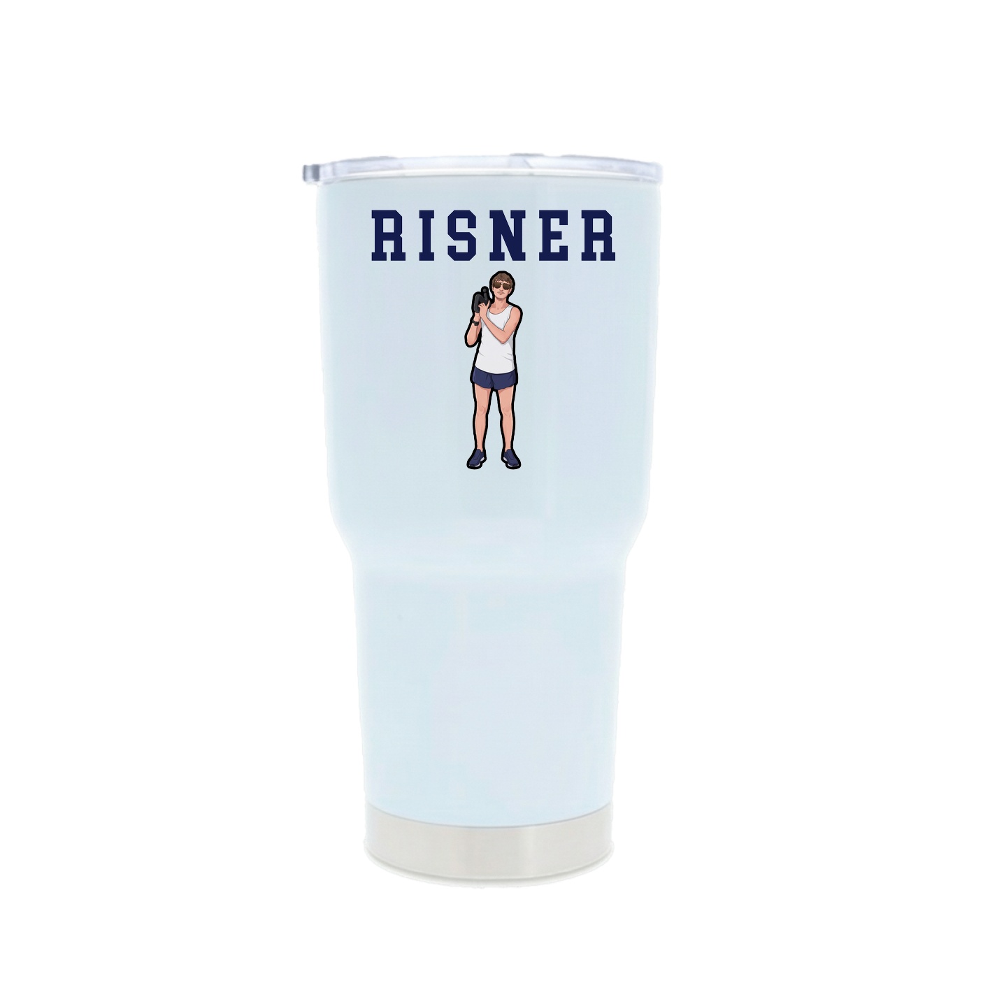 30oz Stainless Steel Tumbler — Shirsey in White
