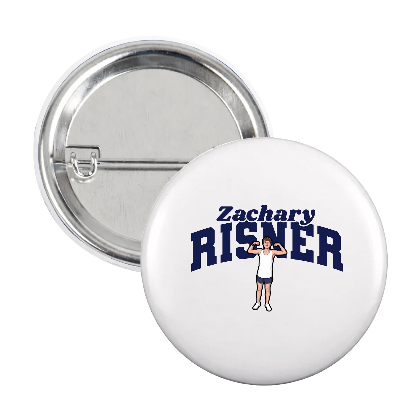 Game Day Button — Signature Arch in White