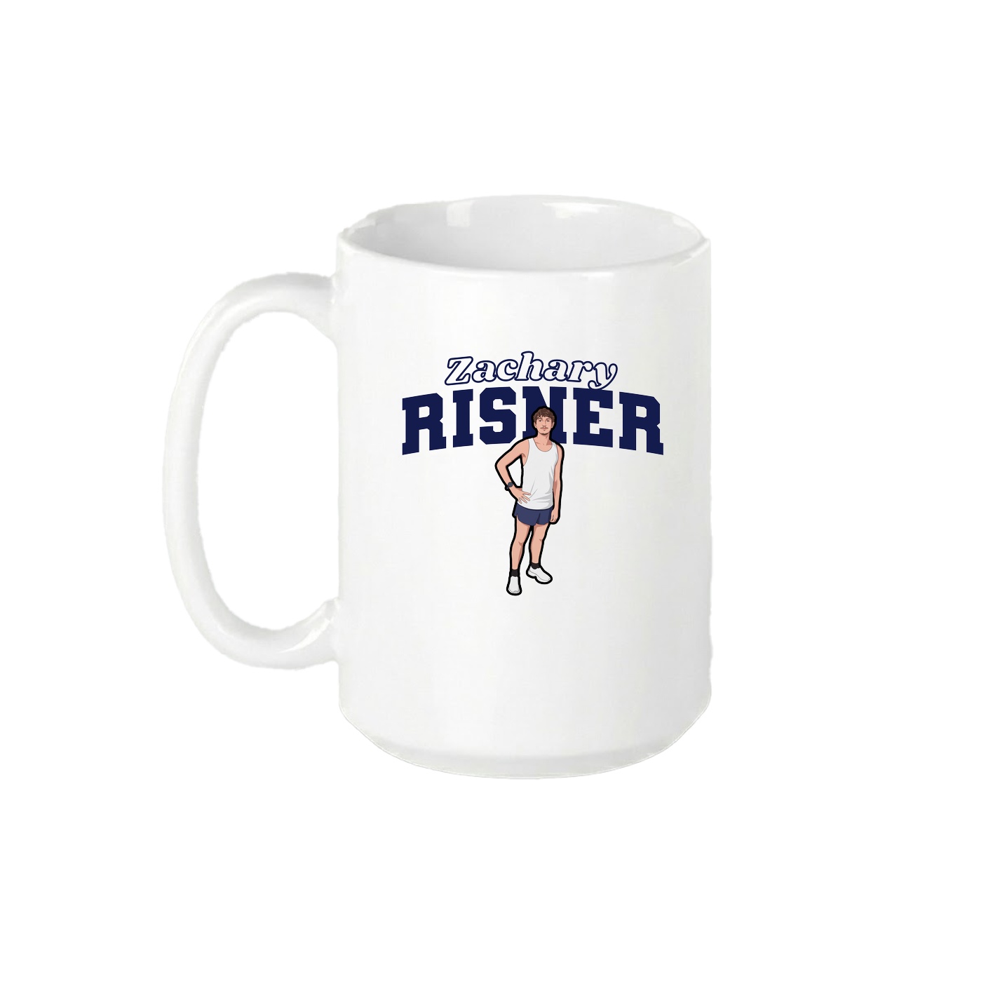 15oz Coffee Mug — Name Arch in White