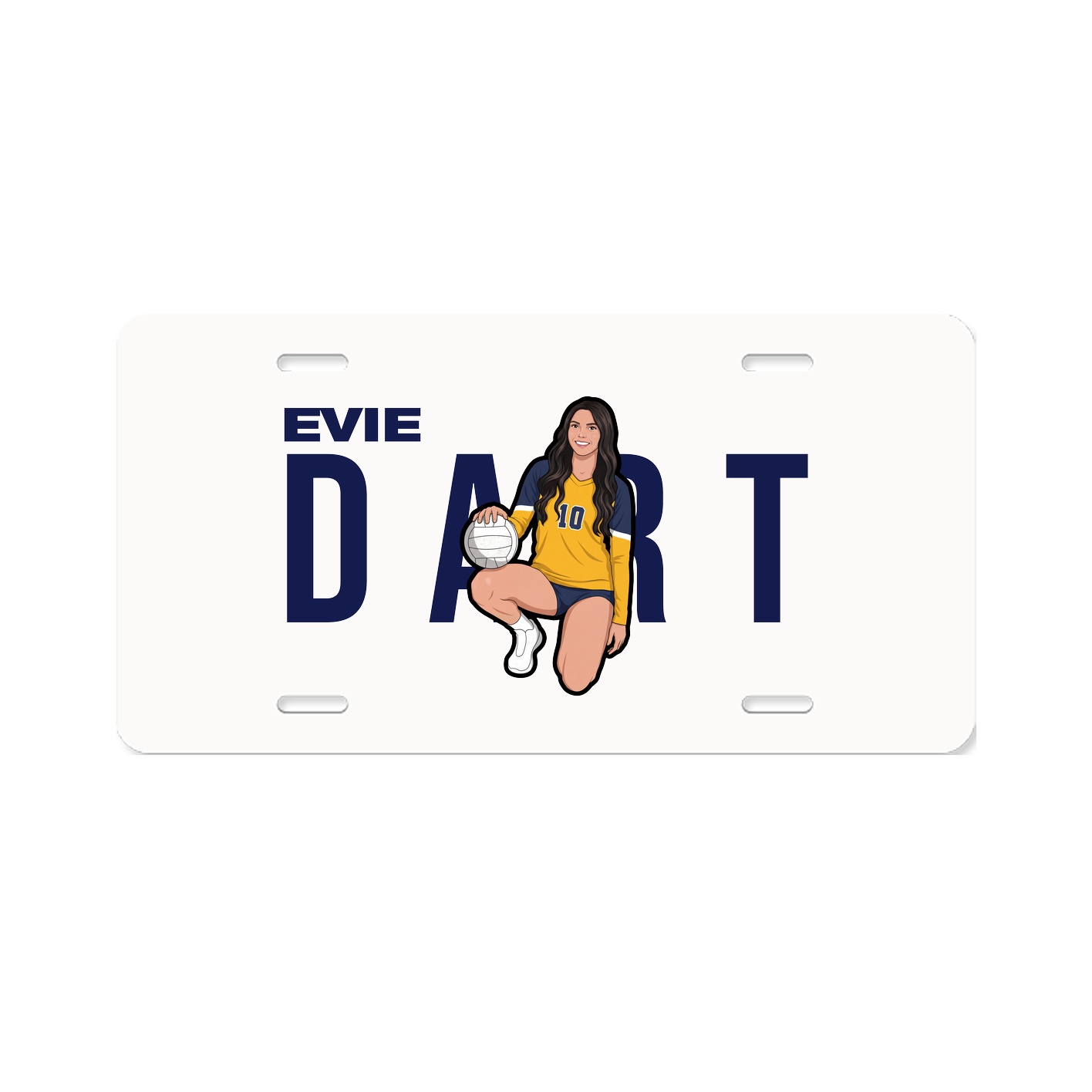 License Plate — Player Name in Classic