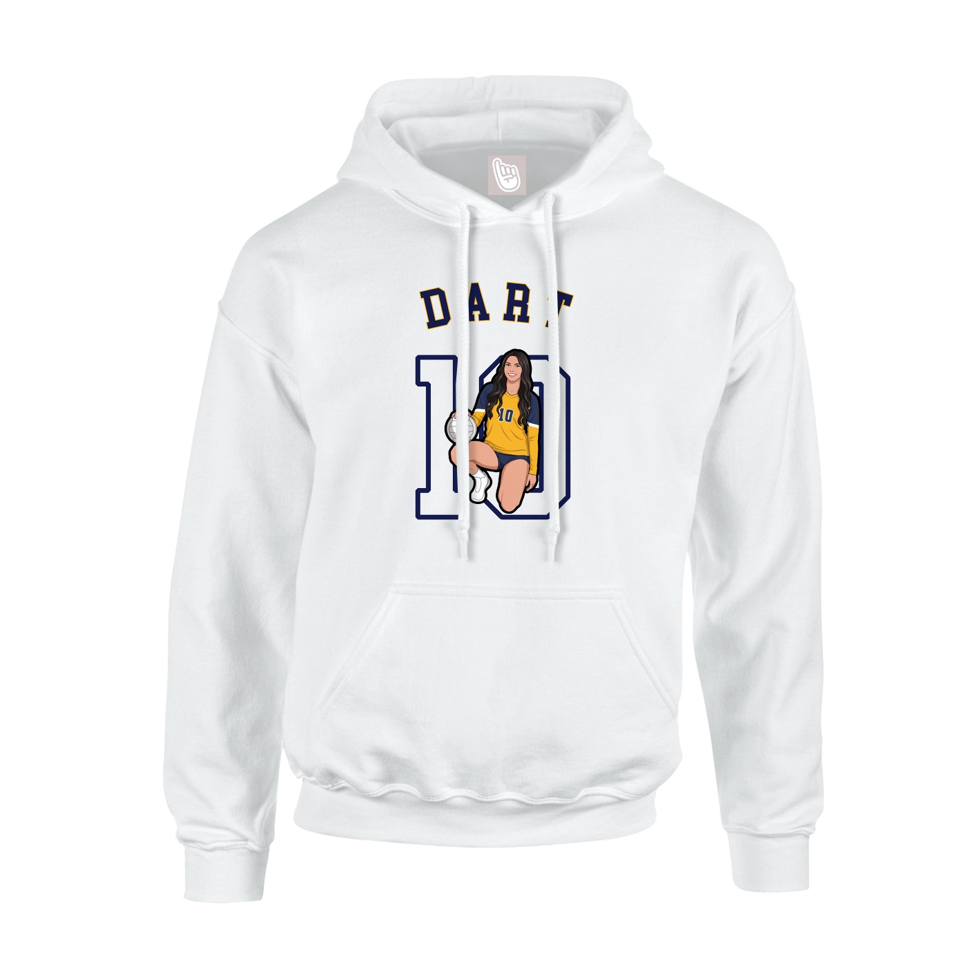 Youth Hoodie — Shirsey Arch in White