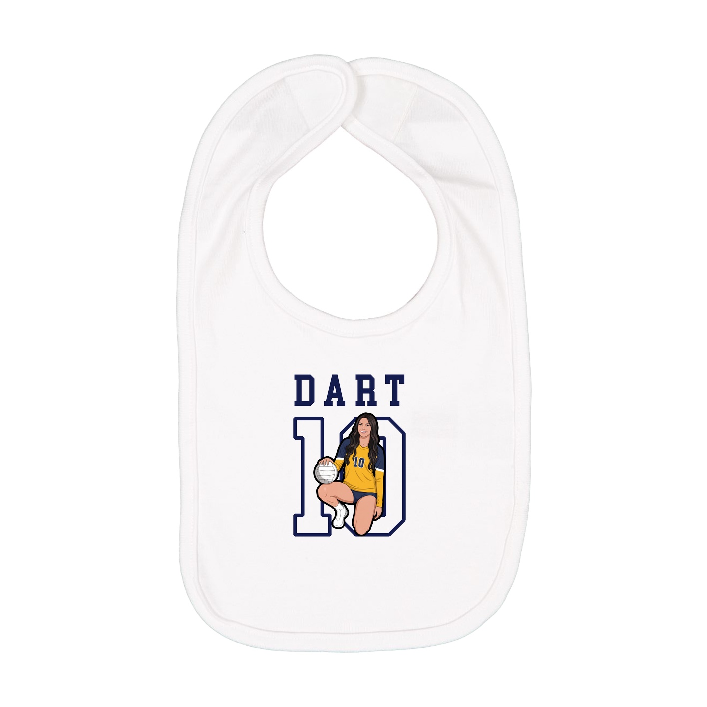 Infant Bib — Shirsey in White