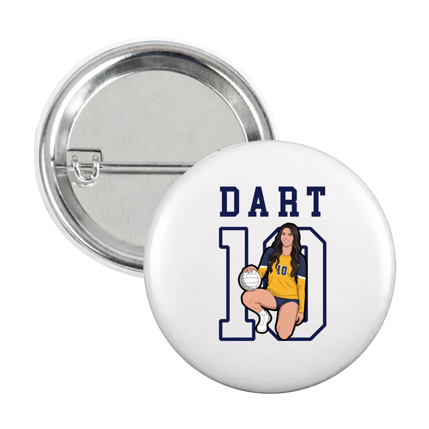 Game Day Button — Shirsey in White