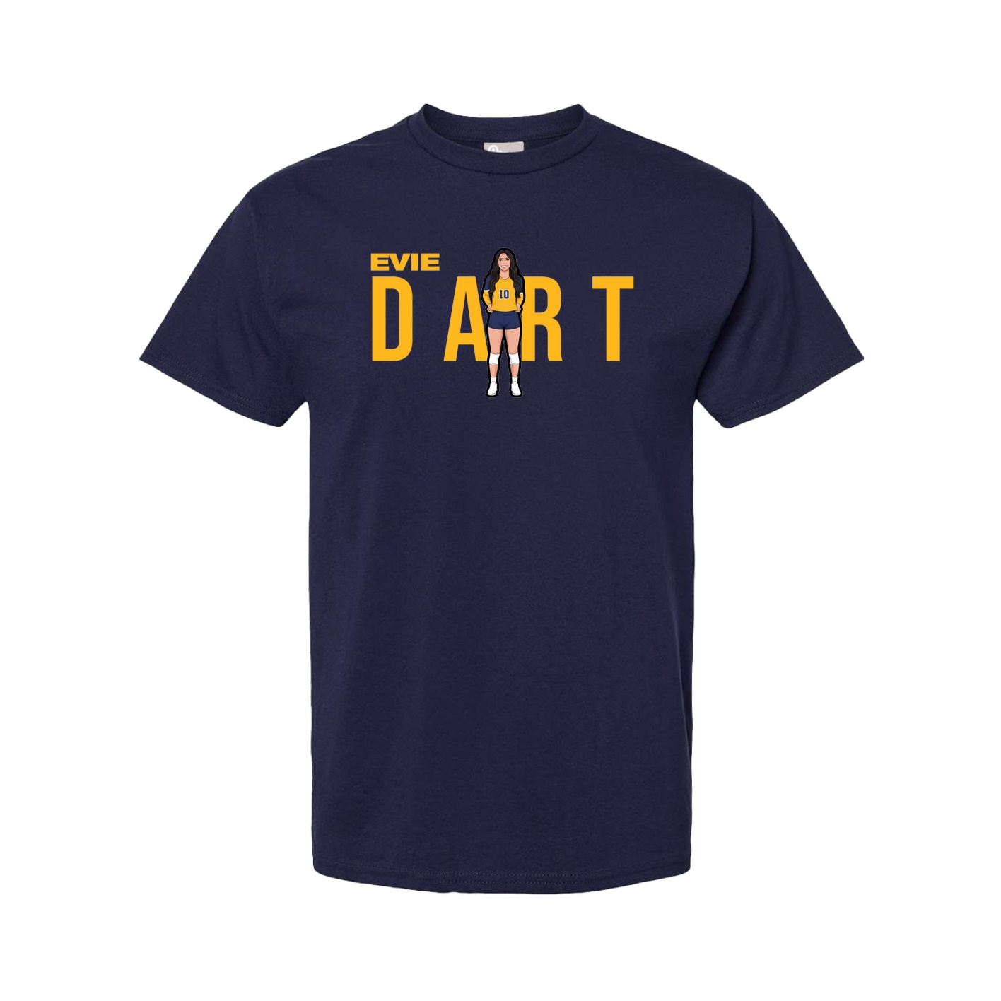 Tee — Player Name in Navy