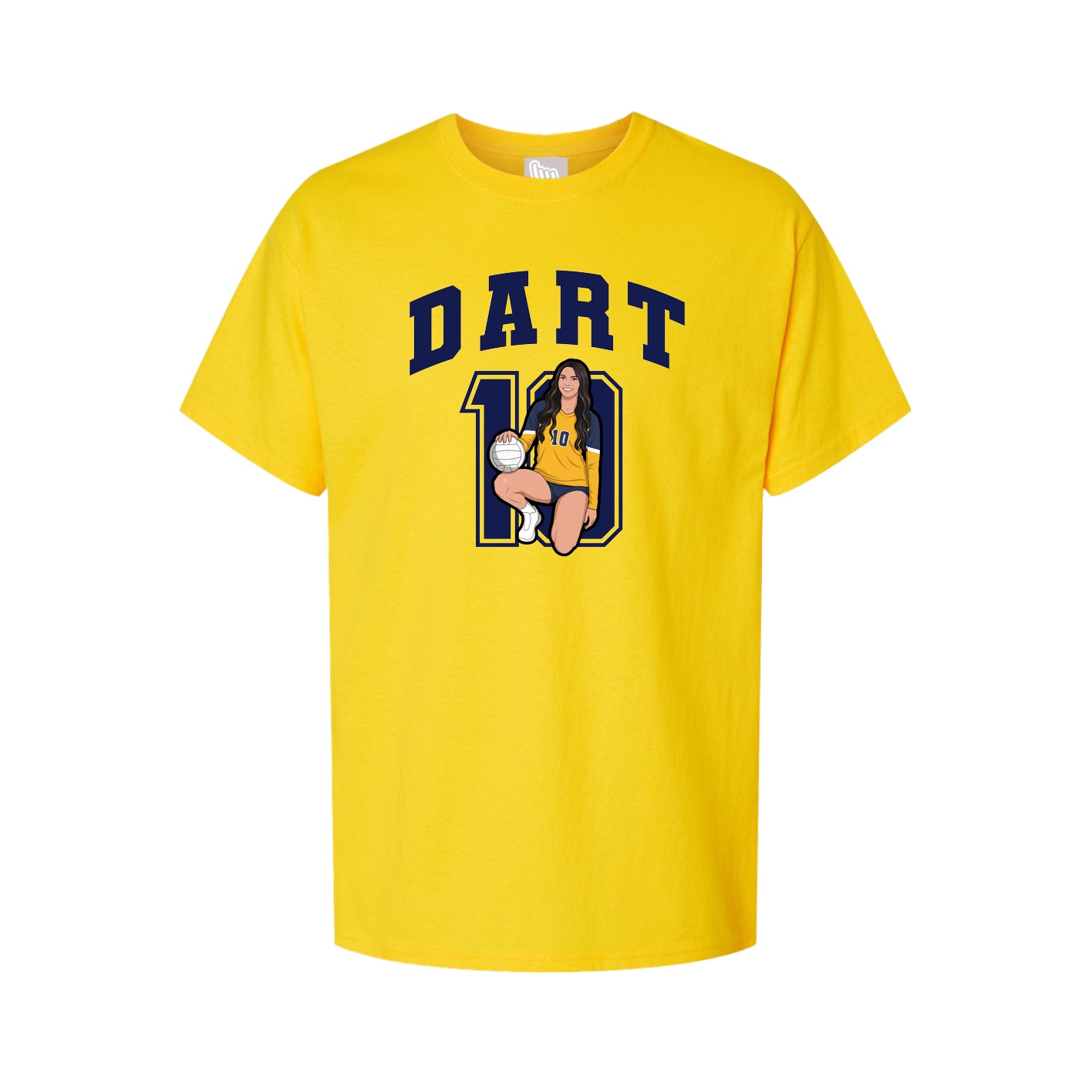 Youth Tee — Number in Gold