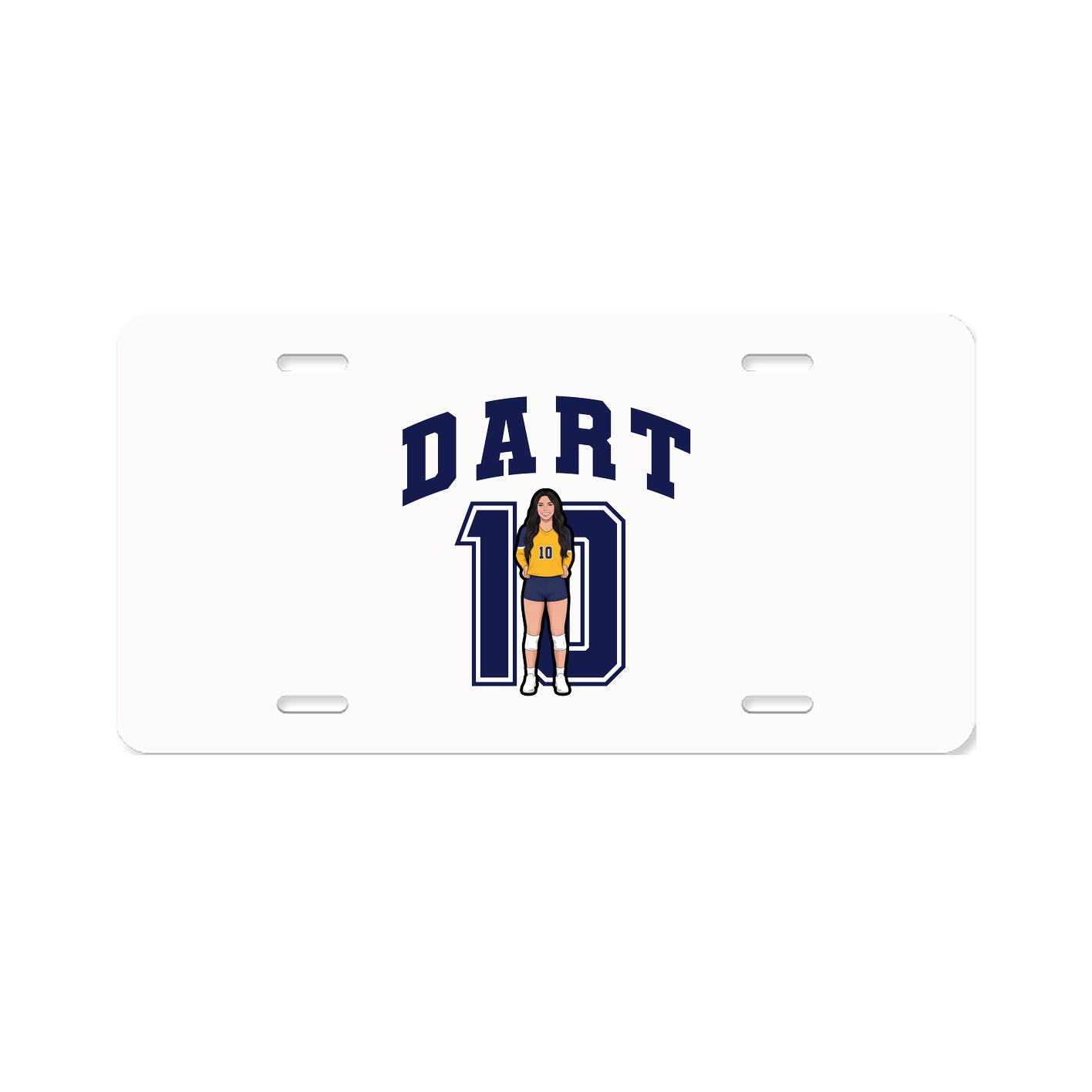 License Plate — Number in Classic