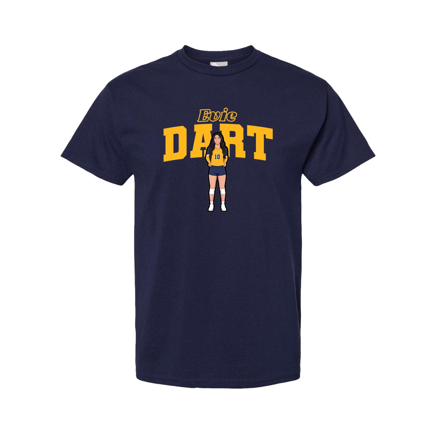 Youth Tee — Name Arch in Navy
